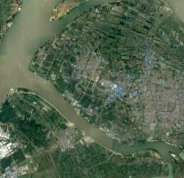 2016年揚中全市衛星圖