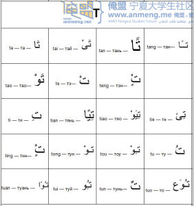 小兒經-漢語拼音對照t