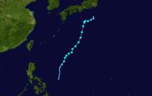 2013年第3號強熱帶風暴“摩羯”路徑圖