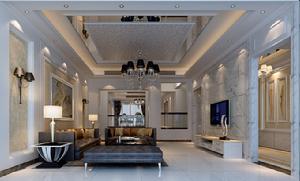 御花苑別墅客廳-藝雕裝飾