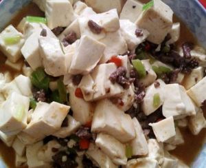 牛肉末燒豆腐 牛肉末燒豆腐