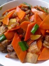 胡蘿蔔炒肉 胡蘿蔔炒肉