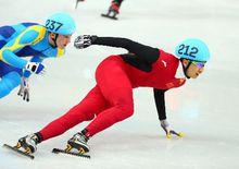 武大靖在比賽中