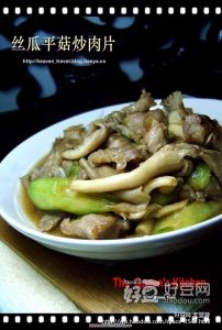 絲瓜平菇炒肉片 絲瓜平菇炒肉片