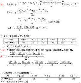 序時平均數 序時平均數