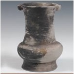 新石器時代良渚文化黑陶雙系壺