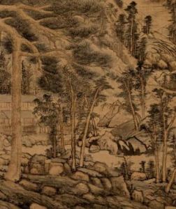 元黃公望天池石壁圖