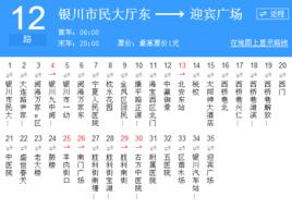 銀川公交12路 銀川公交12路