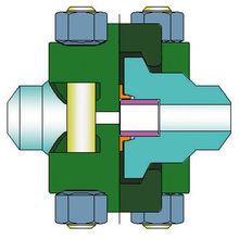 高壓自緊式法蘭連線示意圖