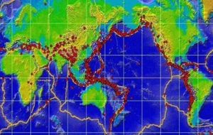 全球地震帶分布圖