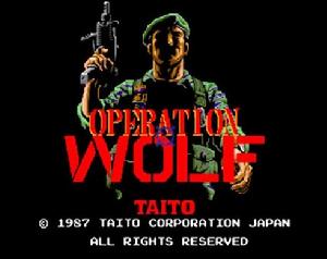 《野狼行動》街機版主界面