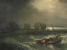 畫面左側的白堊岩石就是著名的懷特島礁石群