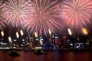 維多利亞港賀歲煙花匯演 維多利亞港賀歲煙花匯演