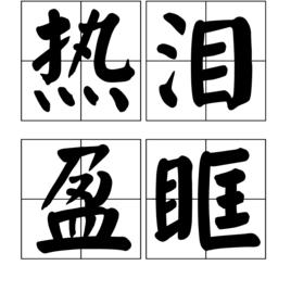 熱淚盈眶[漢語詞語]