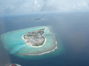 空中看杜瓦法盧島