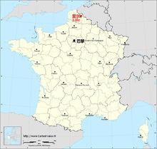 里爾在法國的位置