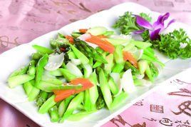 百合炒蘆筍 百合炒蘆筍