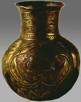 唐銀鎏金人物小瓶 唐銀鎏金人物小瓶