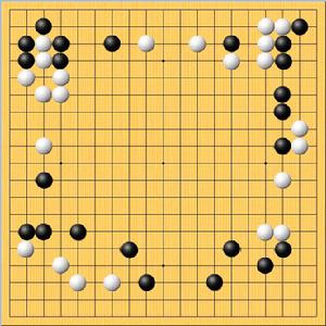 《孫策詔呂范弈棋局面》動圖