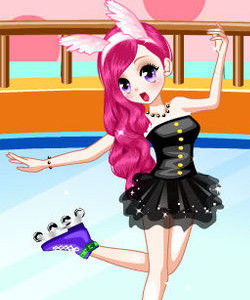 溜冰小美女 溜冰小美女