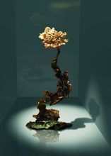 朱炳仁藝術作品——唯有牡丹爭國色