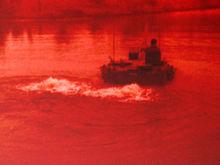 豹1A2坦克夜間涉水