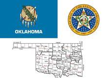 俄克拉何馬州州旗,州徽,行政區劃