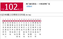 大足公交102路 大足公交102路