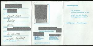 東德少先隊隊員證件