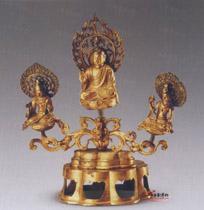 唐代鎏金阿彌陀佛銅造像 唐代鎏金阿彌陀佛銅造像