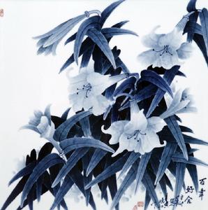 黃曉紅《百年好和》瓷板