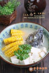 玉米魚頭豆腐湯 玉米魚頭豆腐湯