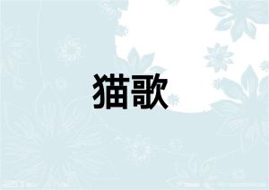 貓歌 貓歌