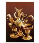 西漢青銅合卺杯 西漢青銅合卺杯