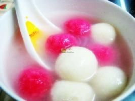 玫瑰朱古力湯圓 玫瑰朱古力湯圓