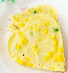 心形奶香玉米豌豆餅 心形奶香玉米豌豆餅