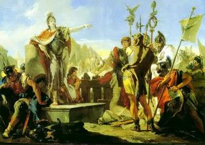 《澤諾比皇后對士兵發表講話》提埃波羅