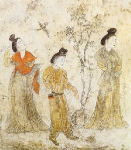 乾陵陪葬墓壁畫 乾陵陪葬墓壁畫