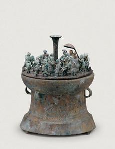 祭祀場面銅貯貝器 祭祀場面銅貯貝器