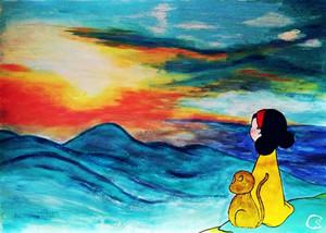 《我們一起逃跑吧！》繪本中的畫面