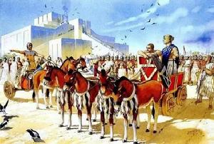 蘇美爾文明時代 戰車就已經登上了舞台