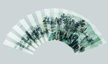 山水扇面