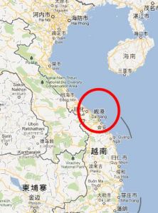 “中國灘”地理位置