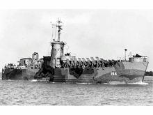 二戰期間美國火箭炮支援艦