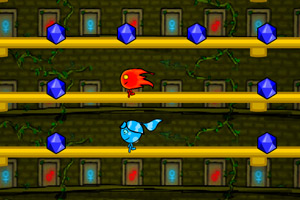 森林冰火人雙人闖關小遊戲 森林冰火人雙人闖關小遊戲