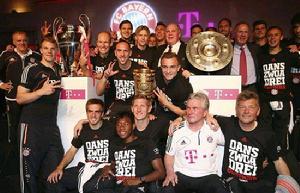 拜仁五冠王功勳