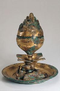 （圖）  漢代  青銅鎏金博山爐   亞洲社會博物館收藏