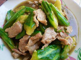 絲瓜炒肉片 絲瓜炒肉片