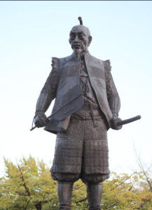 大阪城內豐臣秀吉塑像