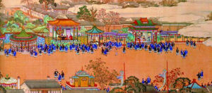 清高宗為皇太后慶壽時豪華的演劇場景